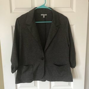 Gray 3/4 sleeve blazer